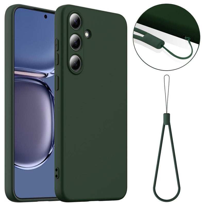 erorex For Samsung Galaxy S25 FE 5G Shockproof Silicone Magsafe Phone Case(Dark Green) - Image 2