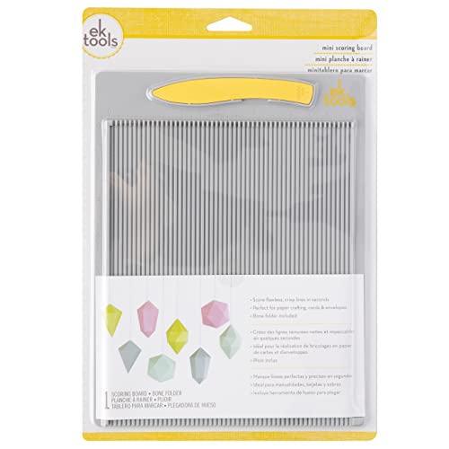 EK Tools Mini Scoring Board, 7.5"x9.75", with Bone Folder, Scoreboard for Paper Crafting, Make Envelopes, Cards, Precision Photos, and More - Image 2