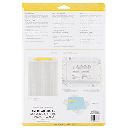 EK Tools Mini Scoring Board, 7.5"x9.75", with Bone Folder, Scoreboard for Paper Crafting, Make Envelopes, Cards, Precision Photos, and More - Image 3