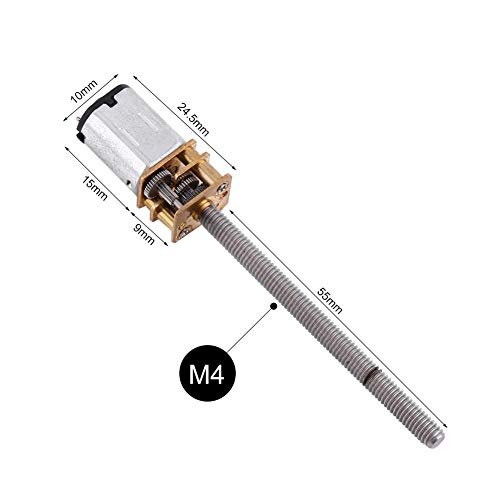 Hilitand DC 12V Micro Reversible Screw Reduction Electric Motor N20 with 16MM Long Output Shaft 400RPM - Image 2