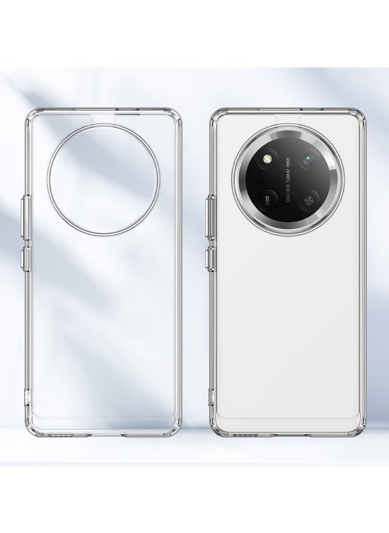 URBBKING - Soft Clear Flexible TPU Phone Cases, Shockproof Transparent Bumper Cover Slim Thin Phone Case for Honor X9c 5G Clear - Image 1