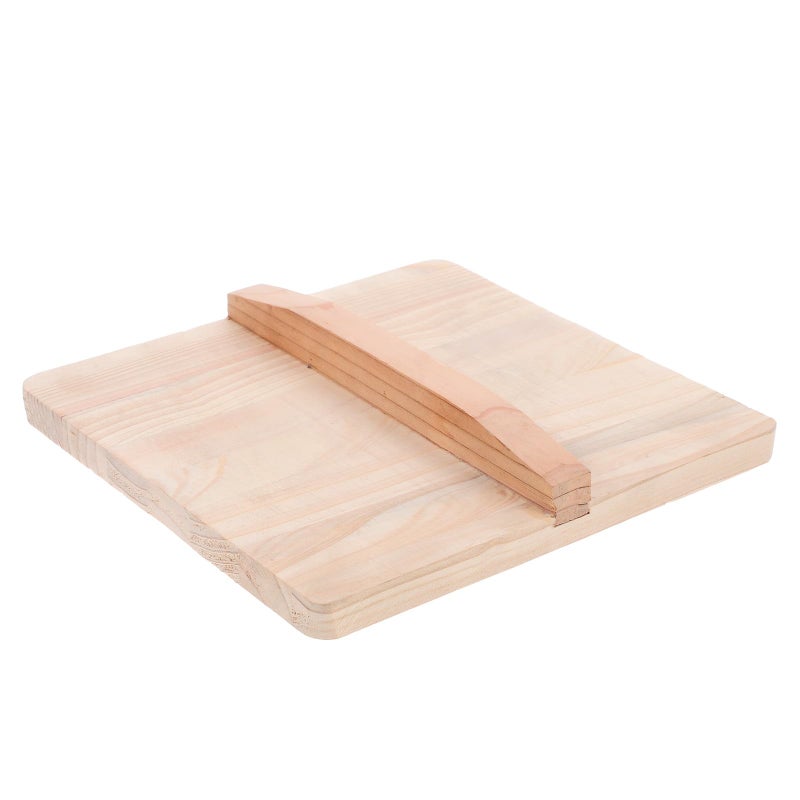 Handcrafted Cedar Wood Dustproof Lid For Japanese Tamagoyaki Pan 20x20cm - Image 2