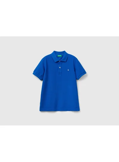 UNITED COLORS OF BENETTON Slim Fit Polo In 100% Organic Cotton