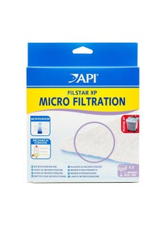 API FILSTAR XP MICROFILTRATION Aquarium Canister Filter Filtration Pads 3-Count, FILSTAR MICRO FILTRATION PADS, Whites & Tans