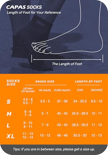 CAPAS 2mm Neoprene Sand Socks Beach Volleyball Sand Proof Outdoor Socks Wetsuit Diving Water Socks Keep Warm for Men Women - Image 3