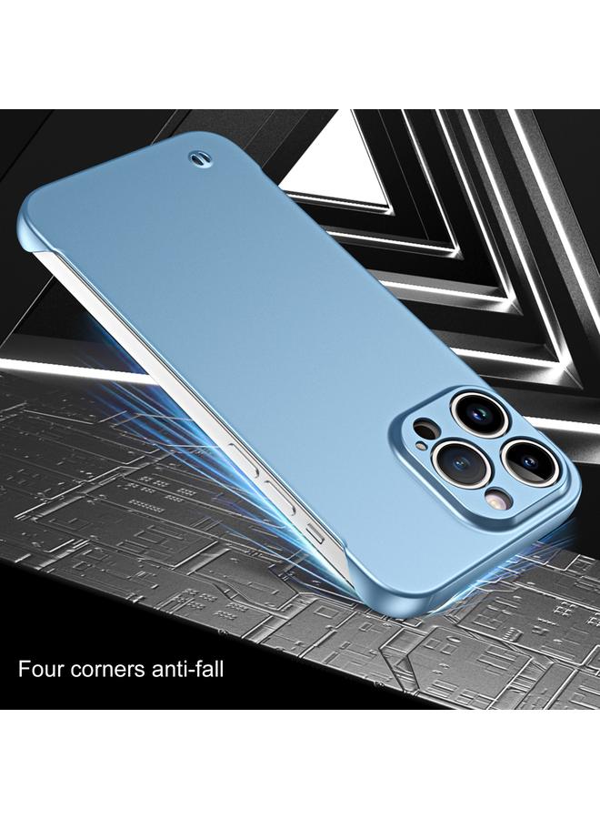 اس-توب جراب لهاتف iPhone 15 Pro Max بدون إطار مطلي بالمعدن، جراب هجين من البولي كربونات - Image 3