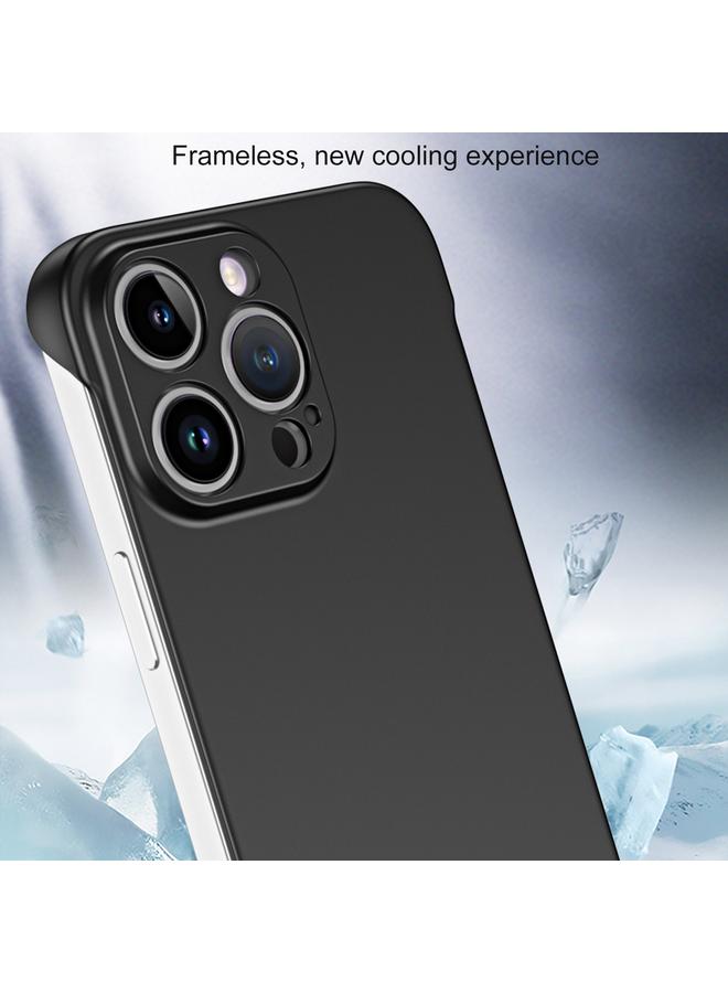 اس-توب جراب لهاتف iPhone 15 Pro Max بدون إطار مطلي بالمعدن، جراب هجين من البولي كربونات - Image 4