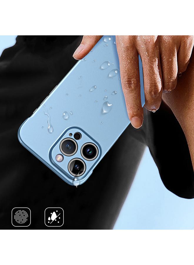 اس-توب جراب لهاتف iPhone 15 Pro Max بدون إطار مطلي بالمعدن، جراب هجين من البولي كربونات - Image 5