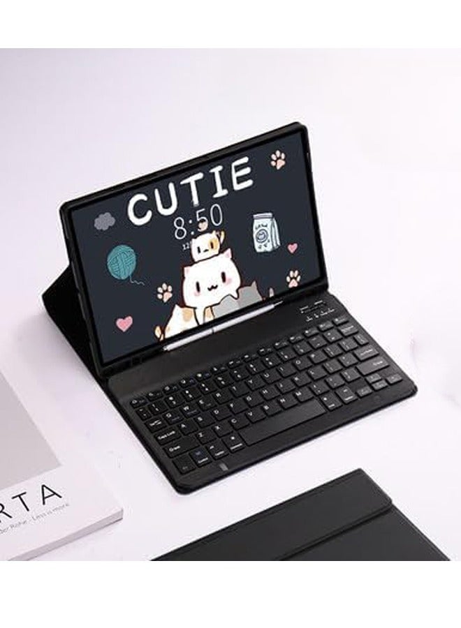 Keyboard Case Compatible with Samsung Galaxy Tab S6 Lite 10.4 inch 2024 Wireless Bluetooth Tablet pen slot Comprehensive protection for tablet