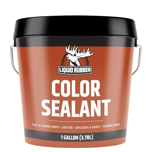 Liquid Rubber Color Waterproof Sealant - Elastomeric Roofing Coating for Flat or Slope Roofs & Foundations - DIY Paint & Leak Repair Membrane Compatible with Metal & Concrete - White, 1 Gallon - Image 1