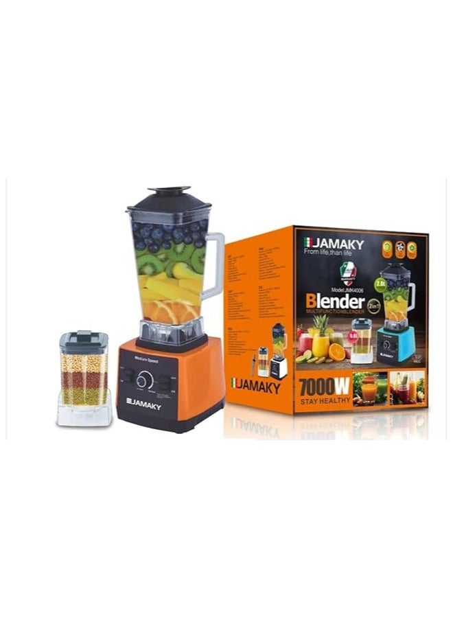 Italian blender 2 in 1 7000 watt - capacity 2.0 liters and 0.8 liters