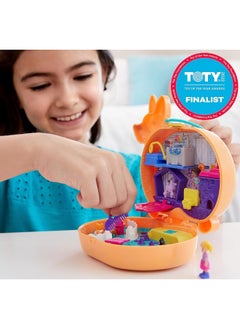 Polly Pocket Polly Pocket Compact Playset, Corgi Cuddles with 2 Micro Dolls & Accessories, Travel Toys with Surprise Reveals (Amazon Exclusive)  - Image 5