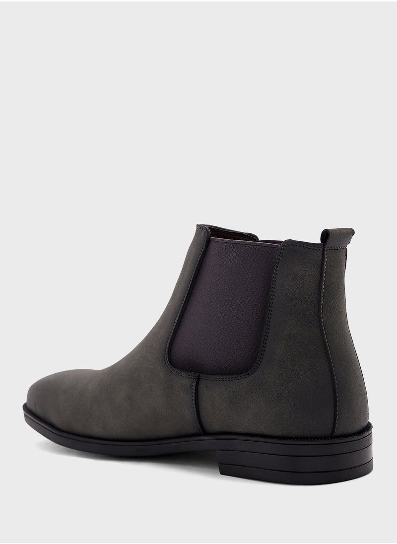 Robert Wood - Nubuck Chelsea Boots - Image 1
