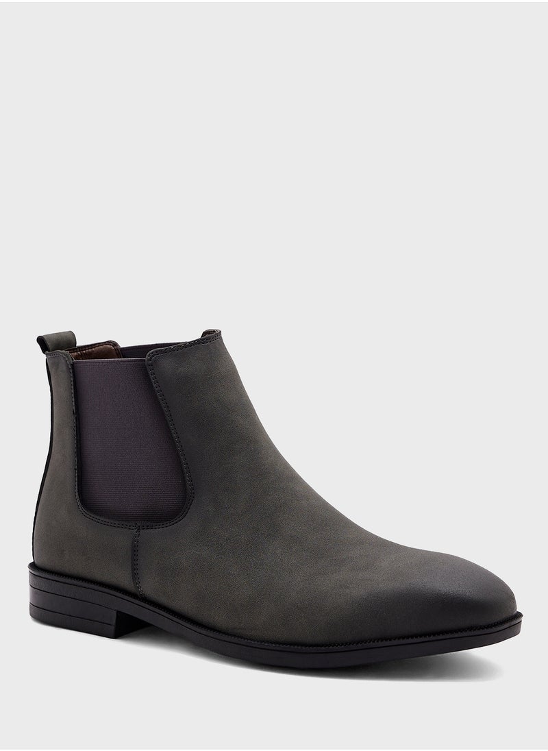 Robert Wood - Nubuck Chelsea Boots - Image 1