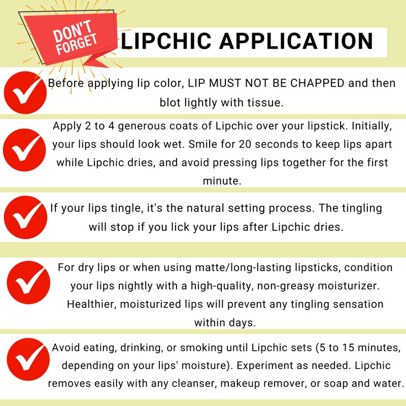 Lip Chic By Ella Ella International Lip Chic â€“ All-Day Lipstick Sealer, Smudge-Proof & Long-Lasting, 0.25 oz - Image 3