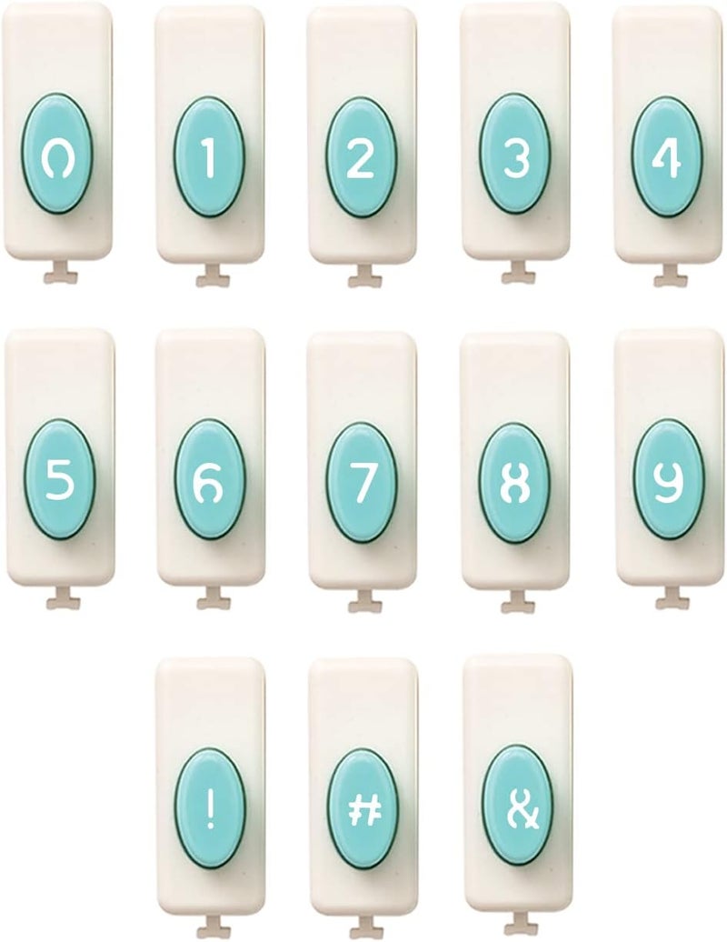 We R Memory Keepers Numbers & Symbols Punch Set - 13 Piece Crafting Tool - Image 3