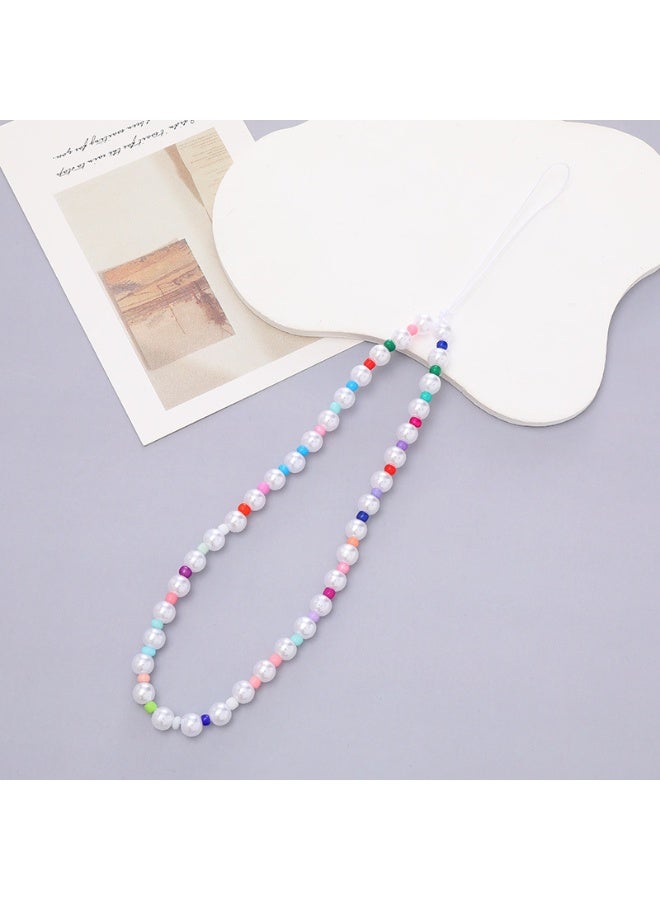 NIBEMINENT Phone Charm/ Chain Strap for Women Girls, Little Fragrance Flower Cell Phone Case Lanyard Wrist Strap