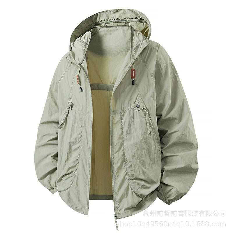 Hooded Sun Protection Clothing Suit For Men, Skin Clothing For Couples, Breathable Outdoor Sun Protection Clothing For Fishing, Skin Clothing For Women - Image 5