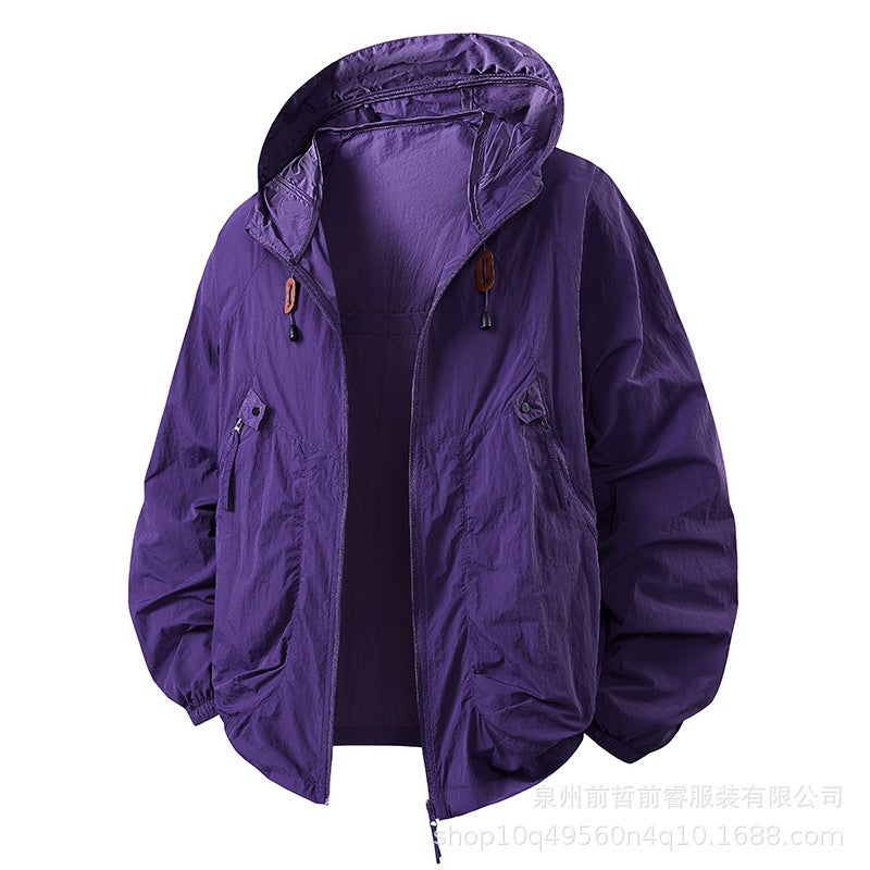 Hooded Sun Protection Clothing Suit For Men, Skin Clothing For Couples, Breathable Outdoor Sun Protection Clothing For Fishing, Skin Clothing For Women - Image 3
