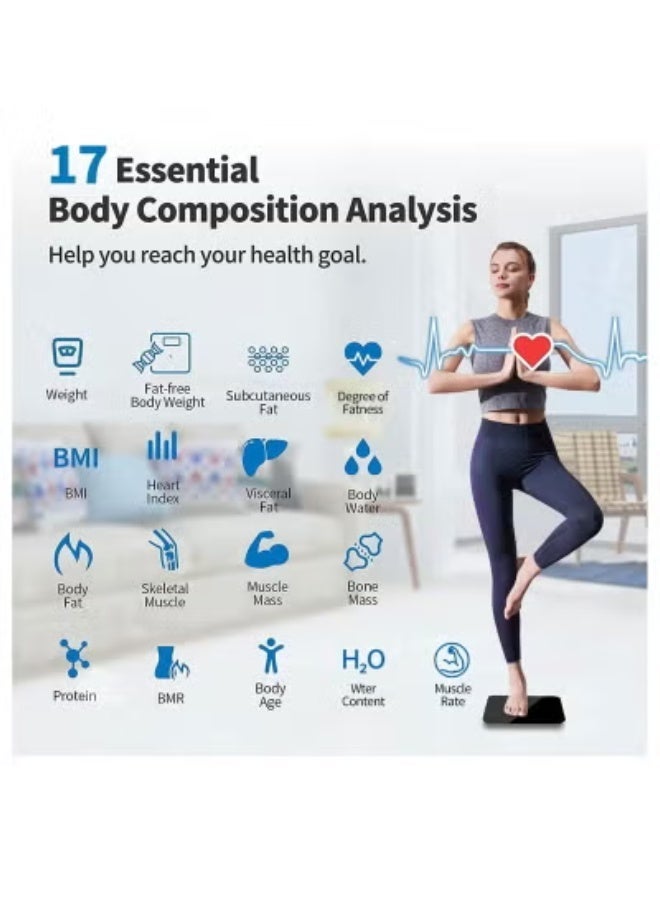 Digital Personal Scale 180kg Smart Body Weight Scale with Bluetooth and APP Body Composition Monitor Bluetooth Body Fat Digital Scale-Packaging May Vary - Image 5