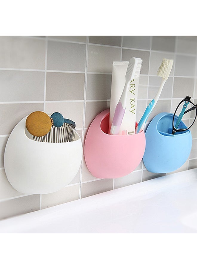 NIBEMINENT 3-Piece Multifunction Toothpaste Holder With Suction Cup Multicolour - Image 4