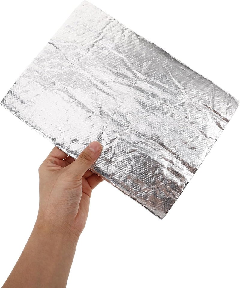 jojofuny 10pcs Car Engine Compartment Insulation Pads 25x18cmx5mm Fiberglass Sound Deadener Heat Shield for Automotive Thermal and Noise Reduction - Image 3