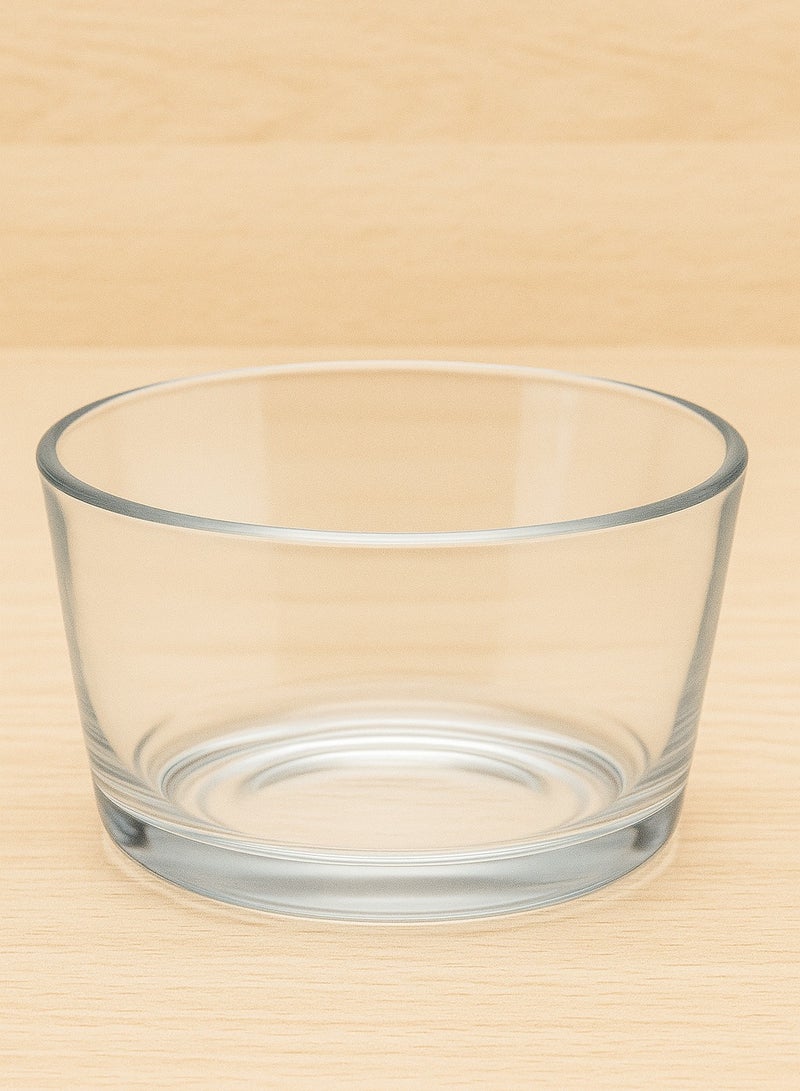 تعيين من 4 أوعية حلويات زجاجية شفافة - تصميم متسع، أكواب تقديم متعددة الأغراض للحلويات والصلصات والمشروبات - Image 2