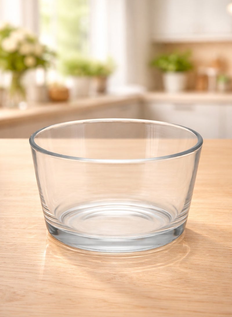 Set of 4 Clear Glass Dessert Bowls – Flared Design, Multi-Purpose Serving Cups for Desserts, Dips & Drinks - Image 2