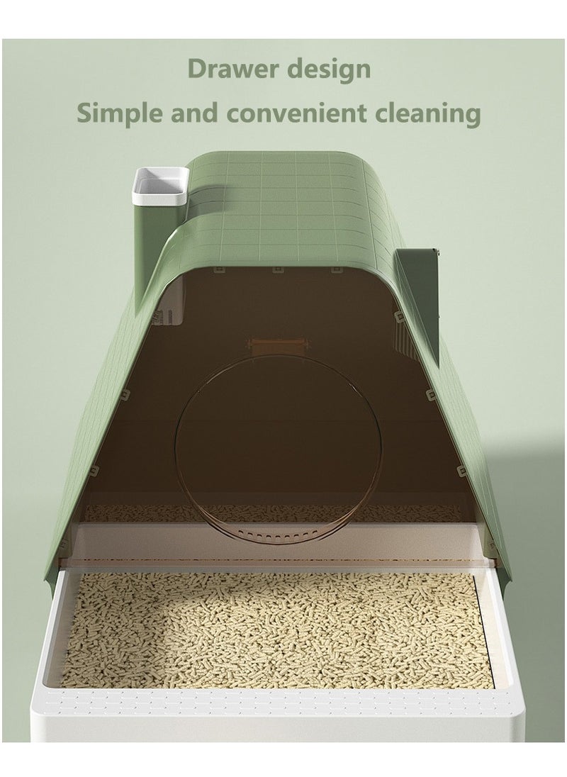 Arabest - Cat Litter Box - Stylish & Functional for Indoor Cats - Large Space, Leak-Proof, and Odor-Free - Includes Litter Scoop - Image 1