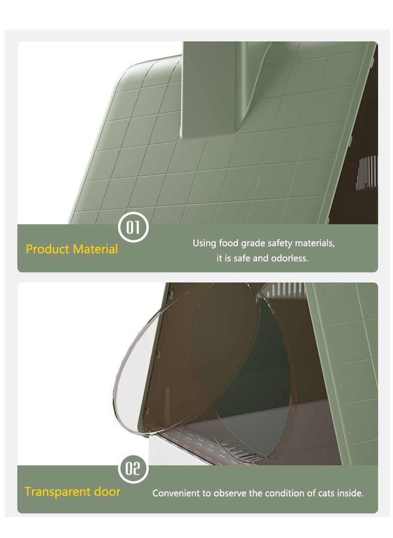 Arabest - Cat Litter Box - Stylish & Functional for Indoor Cats - Large Space, Leak-Proof, and Odor-Free - Includes Litter Scoop - Image 1