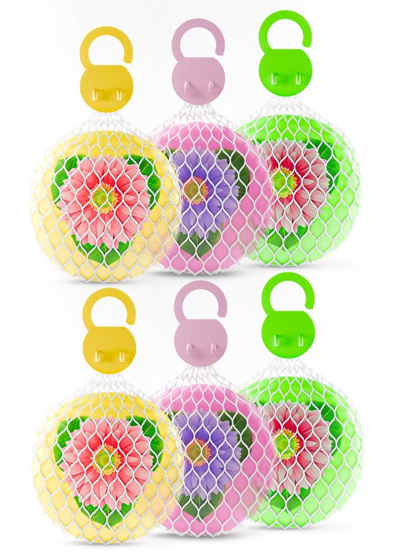 Generic Small Rose Shaped Toilet Air Freshener – Set of 6 Pieces, Long-Lasting Natural Fragrance  - Image 1