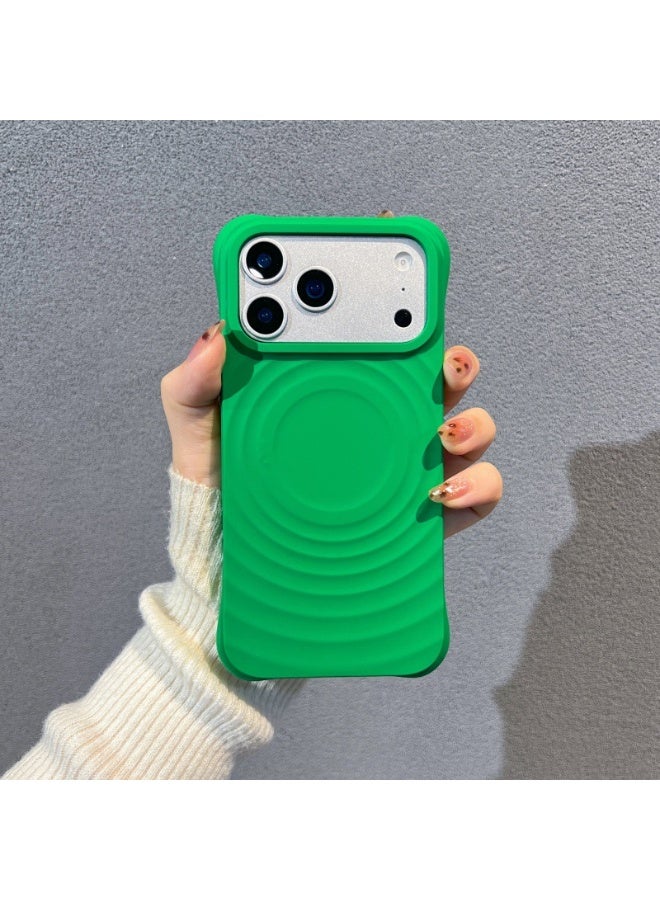 3D Ripple Liquid Silicone Magnetic Phone Case for Apple iPhone 17 Pro Max / 17 Pro / 17 Air / 17, Full Coverage Shockproof Soft Cover - Image 2