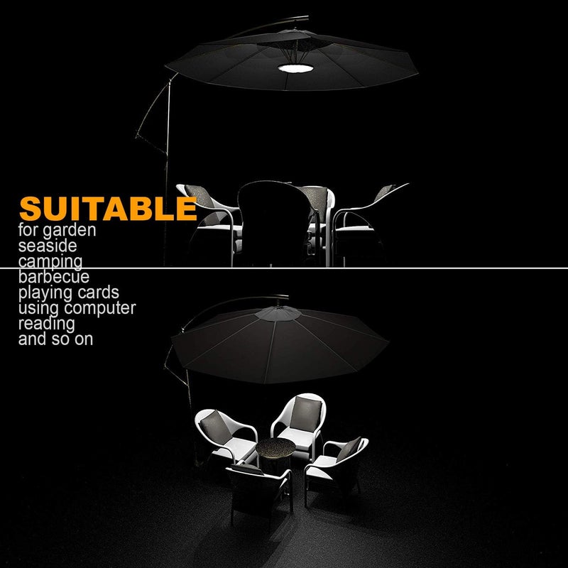 Magictec Umbrella Light, 44 LED Patio Umbrella Cordless Lights with 3 Lighting Modes Operated by 4 AA Battery (NOT Include) for Patio Umbrellas Camping Tents or Outdoor Use - Image 4