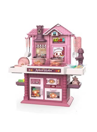 Mini Kitchen Set for Kids Girls, Play Food, Play Sink, Kitchen Accessories, Realistic Sounds Lights and Running Water, Pretend Role Playset Cooking Toys for Girls 38*35*15 CM - pzsku/Z4FD84CF4523BF3113130Z/45/_/1725493766/fd1d112b-0ce0-4a81-9913-a8ccfe1c17e7