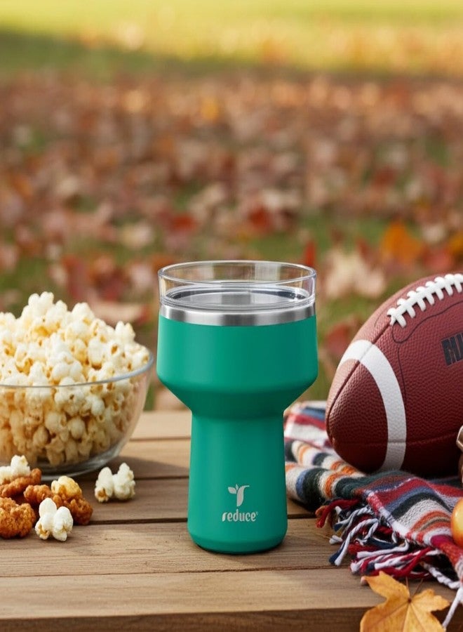 REDUCE Saltini 16 oz Cocktail Tumbler - Insulated Margarita Tumbler with Lid - Keeps Drinks Cold for 10 Hours - 360 Sippable Martini Glass Alternative - Shatterproof, Perfect for Parties - Mojito - Image 5