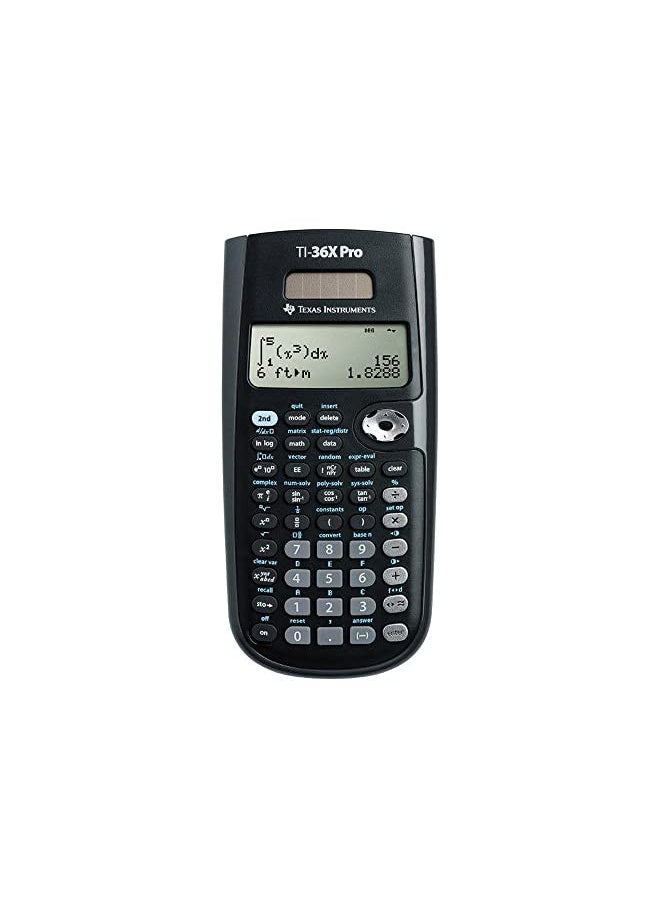 TEXAS INSTRUMENTS Texas Instruments TI-36X Pro Engineering/Scientific Calculator | 9.7 Inch | Black.  - Image 1