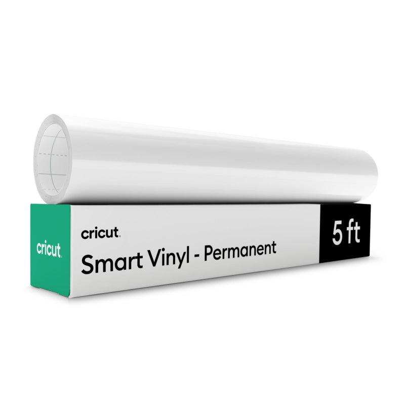 Cricut كريكوت سمارت فينيل دائم، أبيض (13in x 5ft) - لماكينات ميكر وإكسبلور - Image 1