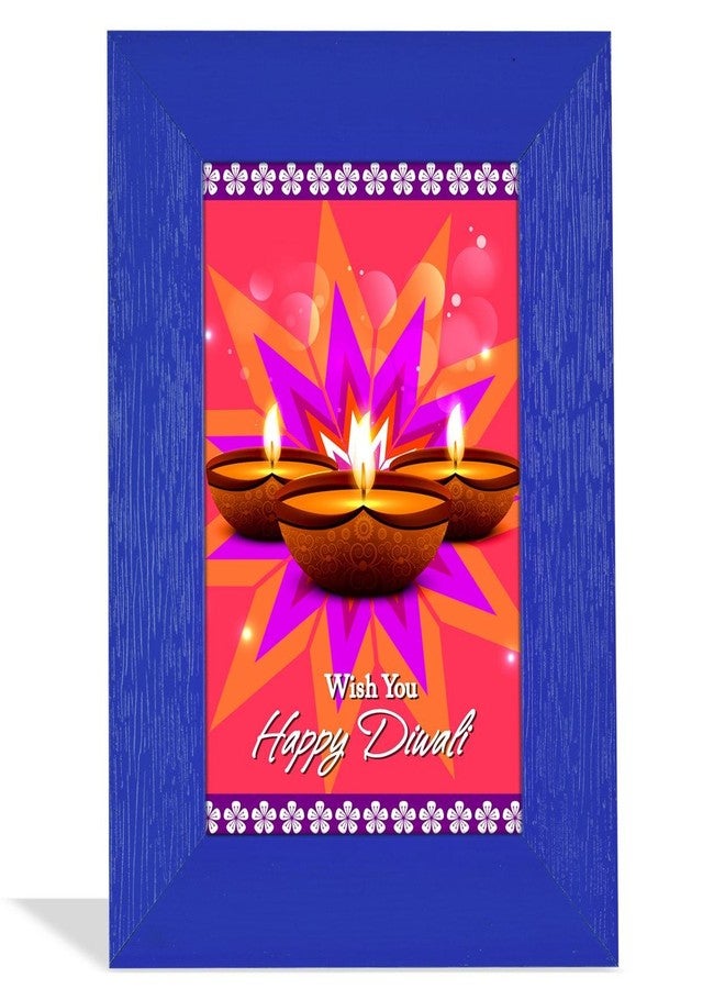 Alwaysgift Wish You Happy Diwali 2 Diyas, Ladies Wallet, Smiley Keychain, Quotation Photo Frame Combo Set - Image 3