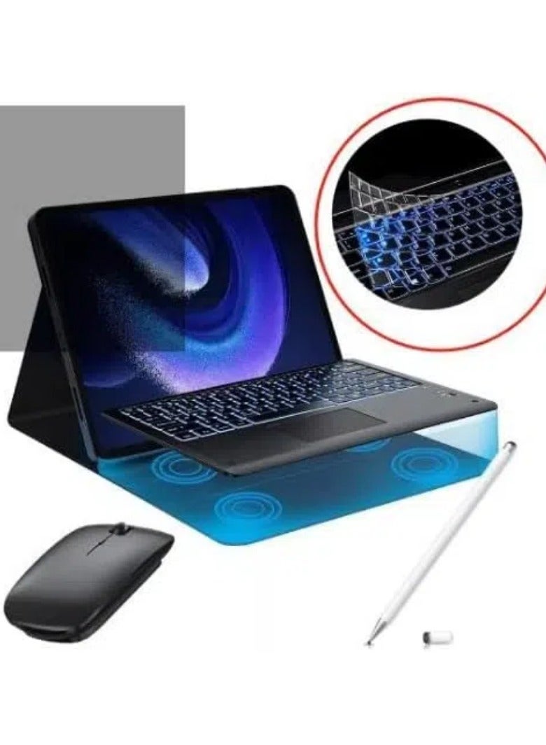 Xiaomi Poco Pad 12.1-inch (2024) backlit keyboard case with stylus and mouse, multi-gesture touchpad, magnetic detachable keyboard - Image 2
