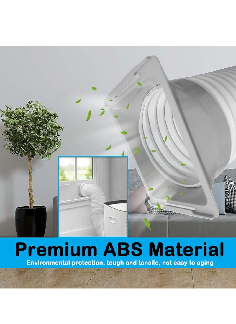 Portable Air Conditioner Exhaust Hose Coupler, 5.9 inch / 6 inch Coupling, Square to Round Portable AC Adapter