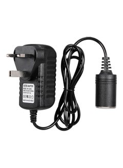 100-240V to 12V AC/DC Power Adapter 24W/2A Car Power Adapter AC-DC Power Adapter with Cigarette Lighter Socket for Car Vacuum and Other 12V Devices