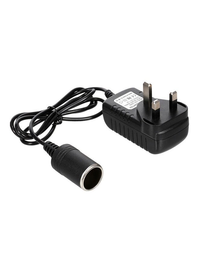Generic - 100-240V to 12V AC/DC Power Adapter 24W/2A Car Power Adapter AC-DC Power Adapter with Cigarette Lighter Socket for Car Vacuum and Other 12V Devices - Image 1