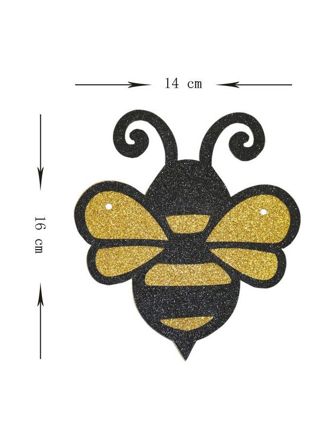 BOGZON Happy 1St Bee Day Bannerglitter Gold 1St Birthday Themed Partyone High Chair Sign Boy Girl First Birthday Party Decorations. - Image 3