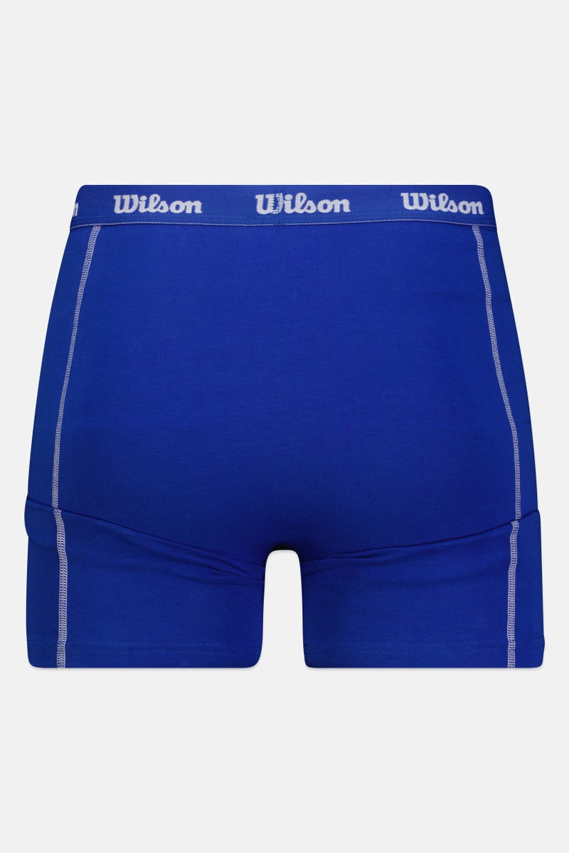 Wilson Men 3 Pieces Brand Logo Boxer Briefs, Multicolor - Image 2