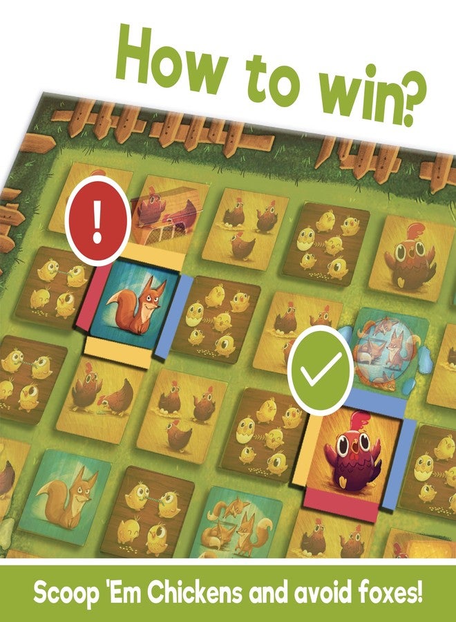Binca Board Game - Count Your Chickens, Strategy Board Game for Boys & Girls, Fun for Family & Friends Game Night, Card Game for Kids, Teens & Adults, Travel Gifts for Ages 7,8,9,10 & Up, 2-4 Players - Image 3