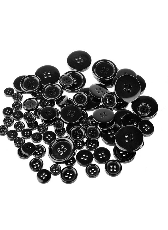 160PCS Sewing Buttons，Assorted Plastic 5 Sizes Sewing Buttons for Sewing Crafts Clothes Coats，DIY and Holiday Decoration  - Image 4