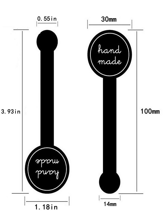 SRainbowPP SAILING-GO 100 pcs./Pack Translucent Plastic Bags for Cookie,Cake,Chocolate,Candy,Snack Wrapping Good for Bakery Party with Stickers - Image 4