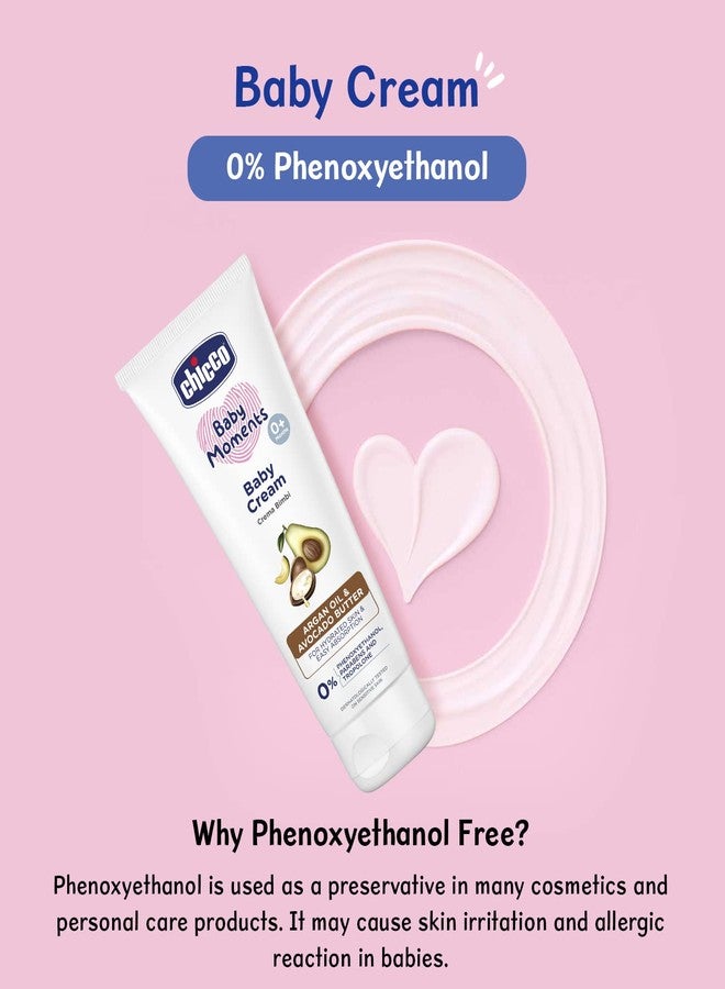 Chicco Baby Moments Baby Cream for Babies with Argan Oil & Avocado Butter, 100g| Natural Ingredients for Hydrated Skin | Dermatologically Tested | Phenoxyethanol, Parabens & Lauryl sulphates free - Image 4