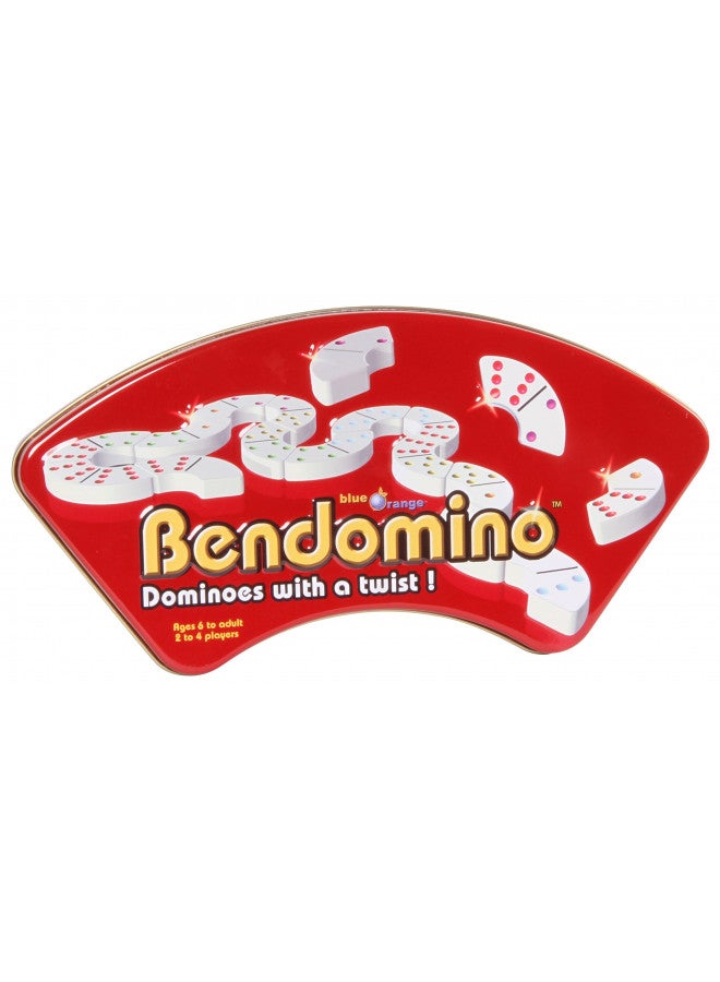 blue orange Bendomino: Dominoes with a Twist! Tile Game - Image 1