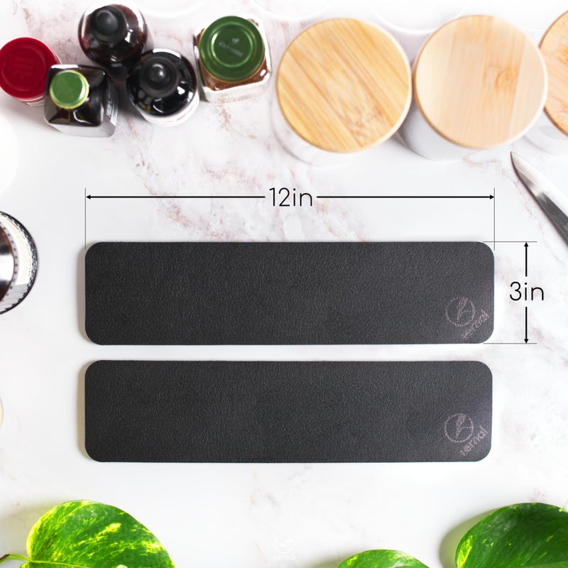 Ternal DripGuards Absorbent Counter Mat 2-Pack | Waterproof, Quick-Dry Coffee Bar Mat for Kitchen, Sink & Drink Station | Non-Slip, Spill-Proof Protector for Water, Oil & Syrup [3 x12in]. - Image 3